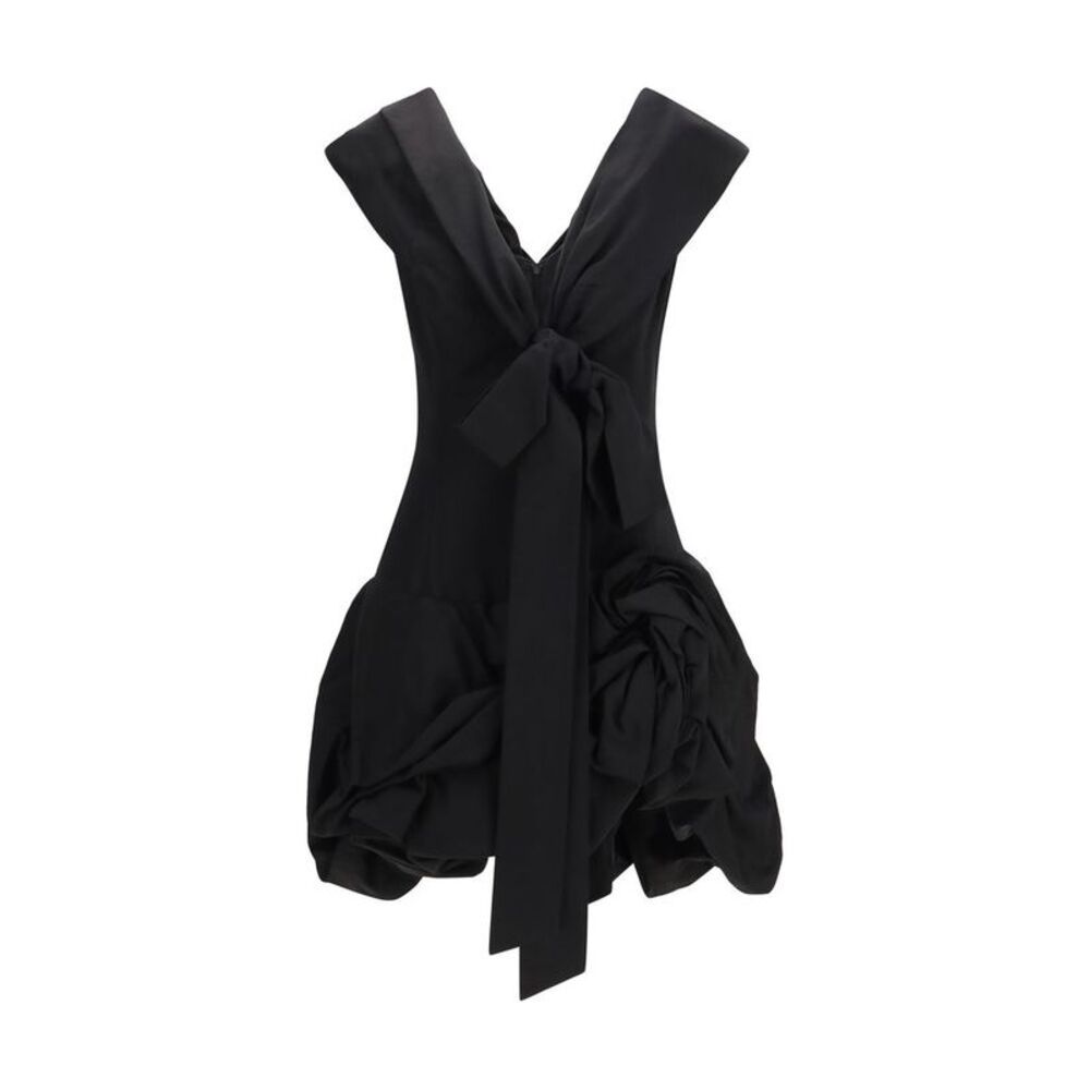 Magda Butrym Black Cotton Cocktail Women's Dress